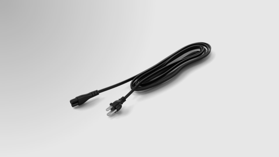 Neat power cable (3m, grounded)